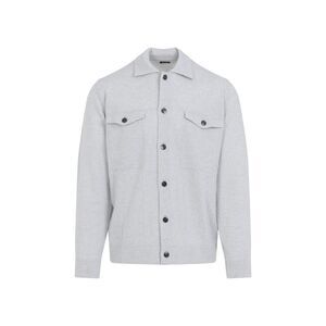KITON Men's Knit Button-Up Jacket Men GREY Outerwear